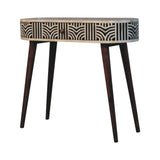 Honey Caramel Edessa Bone Inlay Console Table - Artisan Furniture - Flyclothing LLC