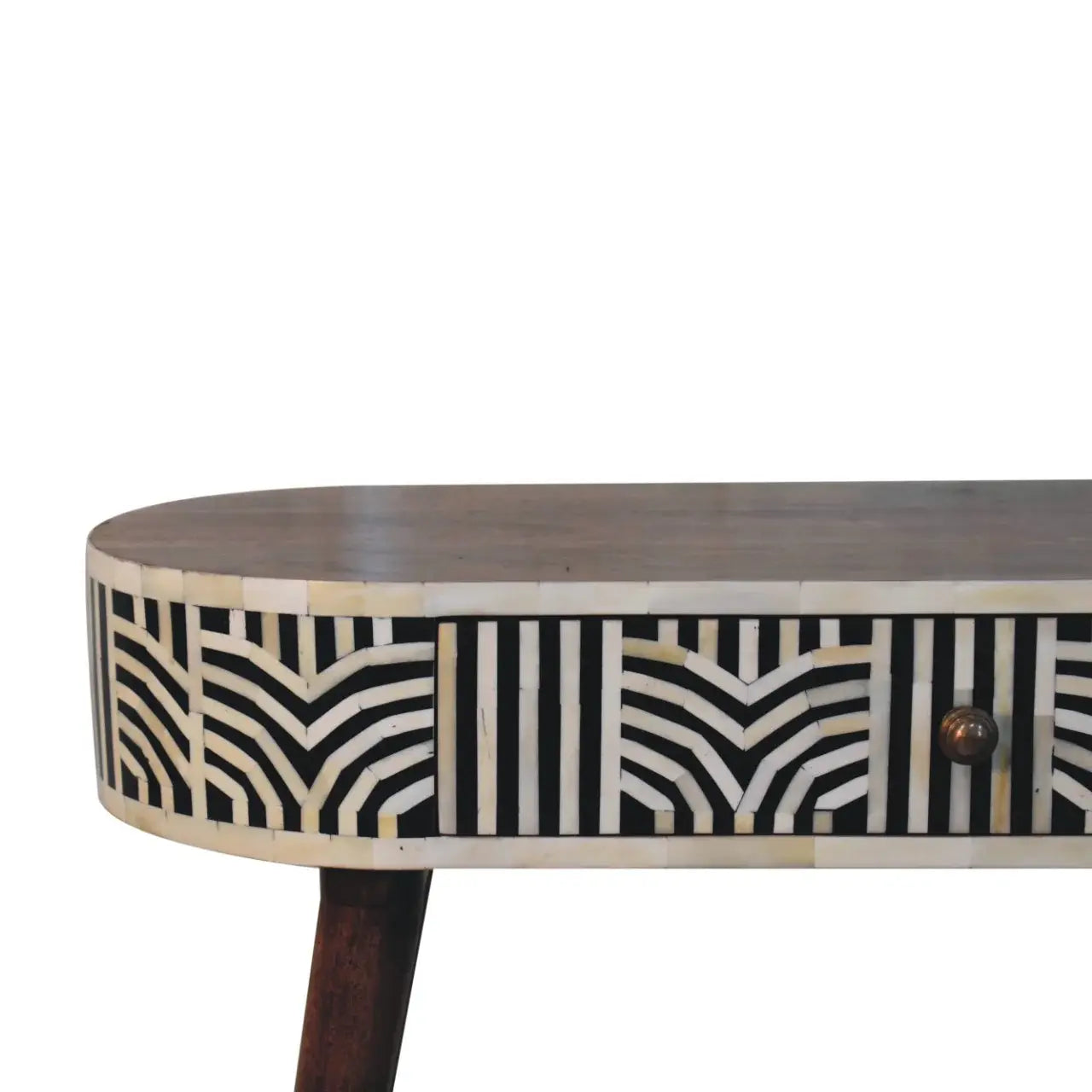 Honey Caramel Edessa Bone Inlay Console Table - Artisan Furniture - Flyclothing LLC