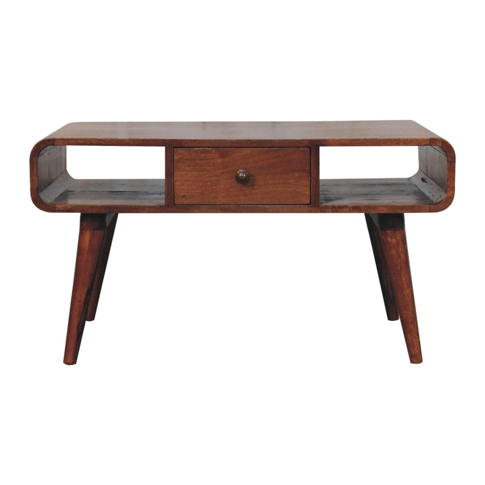 Artisan Furniture Curved Honey Caramel Coffee Table - Artisan Furniture