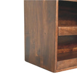 Artisan Furniture California Walnut & Mud Linen Pull out Shoe Bench - Artisan Furniture - Flyclothing LLC