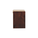 Artisan Furniture California Walnut & Mud Linen Pull out Shoe Bench - Artisan Furniture - Flyclothing LLC