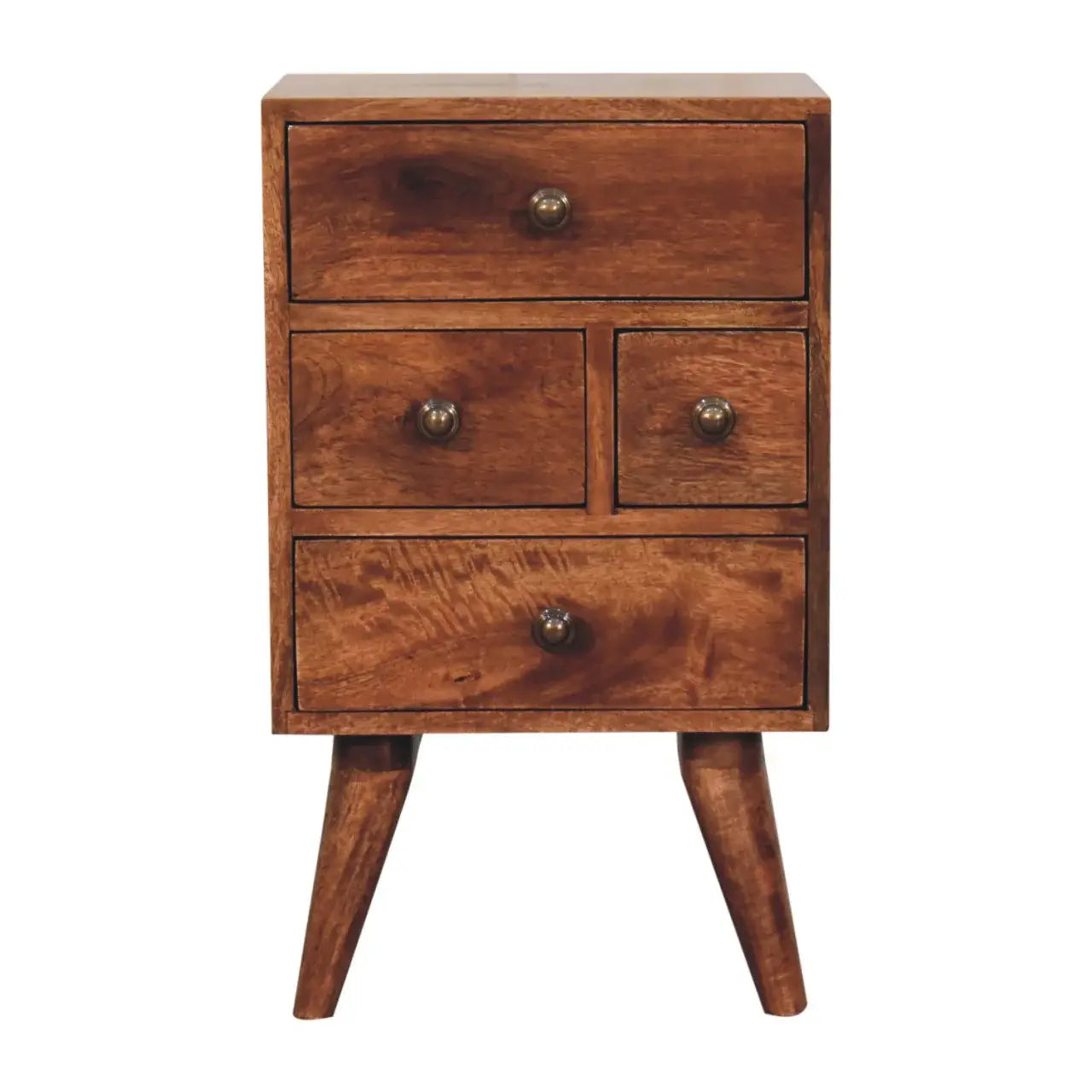 Artisan Furniture Honey Caramel Nordic Style 4 Drawer Multi Bedside - Artisan Furniture - Flyclothing LLC