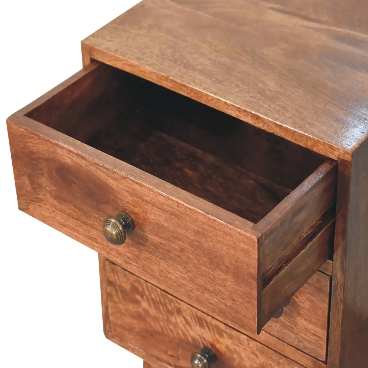 Artisan Furniture Honey Caramel Nordic Style 4 Drawer Multi Bedside - Artisan Furniture - Flyclothing LLC