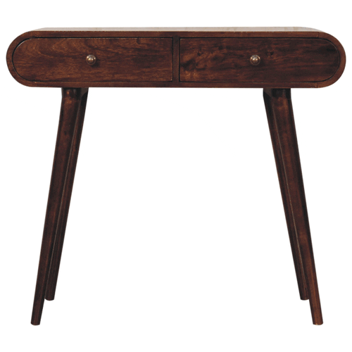 Artisan Furniture California Walnut Curved Edge Console Table - Artisan Furniture - Flyclothing LLC