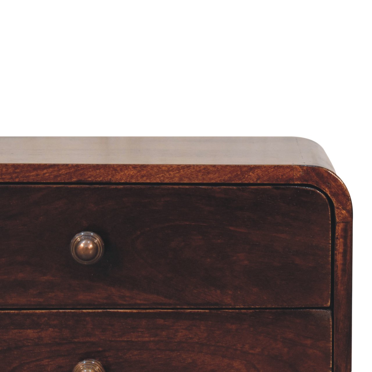 Artisan Furniture Curved California Walnut Wall Mounted Bedside - Artisan Furniture - Flyclothing LLC