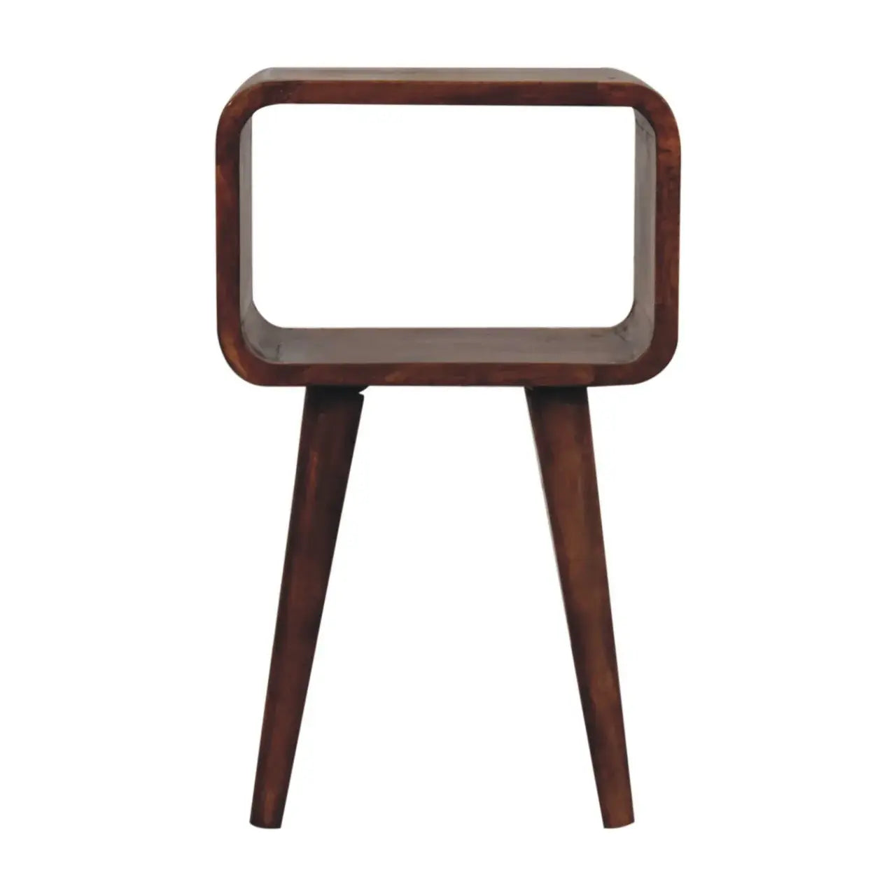 Artisan Furniture Mini Honey Caramel Curved Open Bedside - Artisan Furniture - Flyclothing LLC
