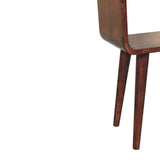 Artisan Furniture Mini Honey Caramel Curved Open Bedside - Artisan Furniture - Flyclothing LLC