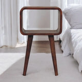 Artisan Furniture Mini Honey Caramel Curved Open Bedside - Artisan Furniture - Flyclothing LLC