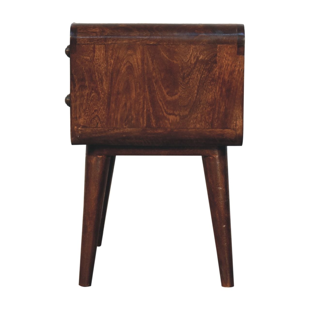 Artisan Furniture Curved California Walnut Bedside