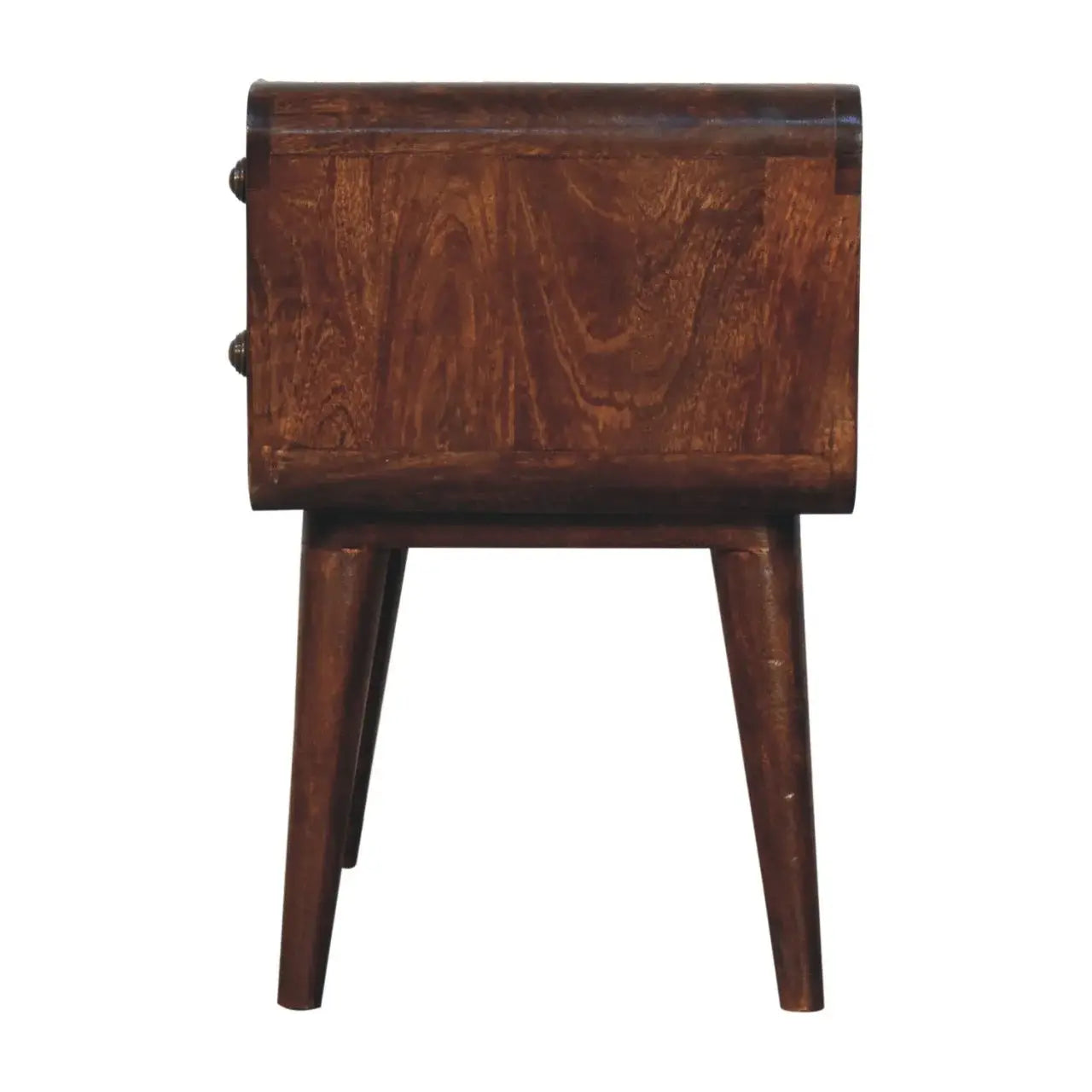 Artisan Furniture Curved California Walnut Bedside - Artisan Furniture - Flyclothing LLC