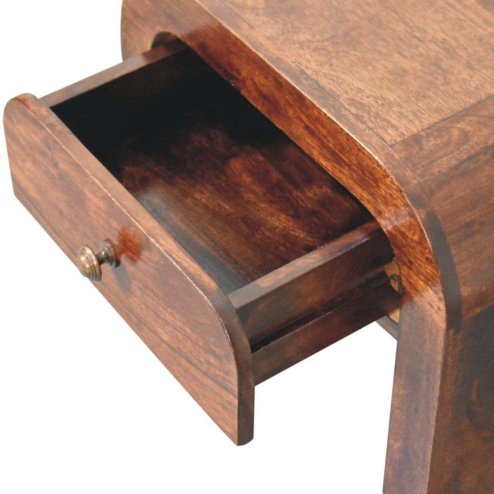 Artisan Furniture California Walnut Disc Bedside - Artisan Furniture - Flyclothing LLC