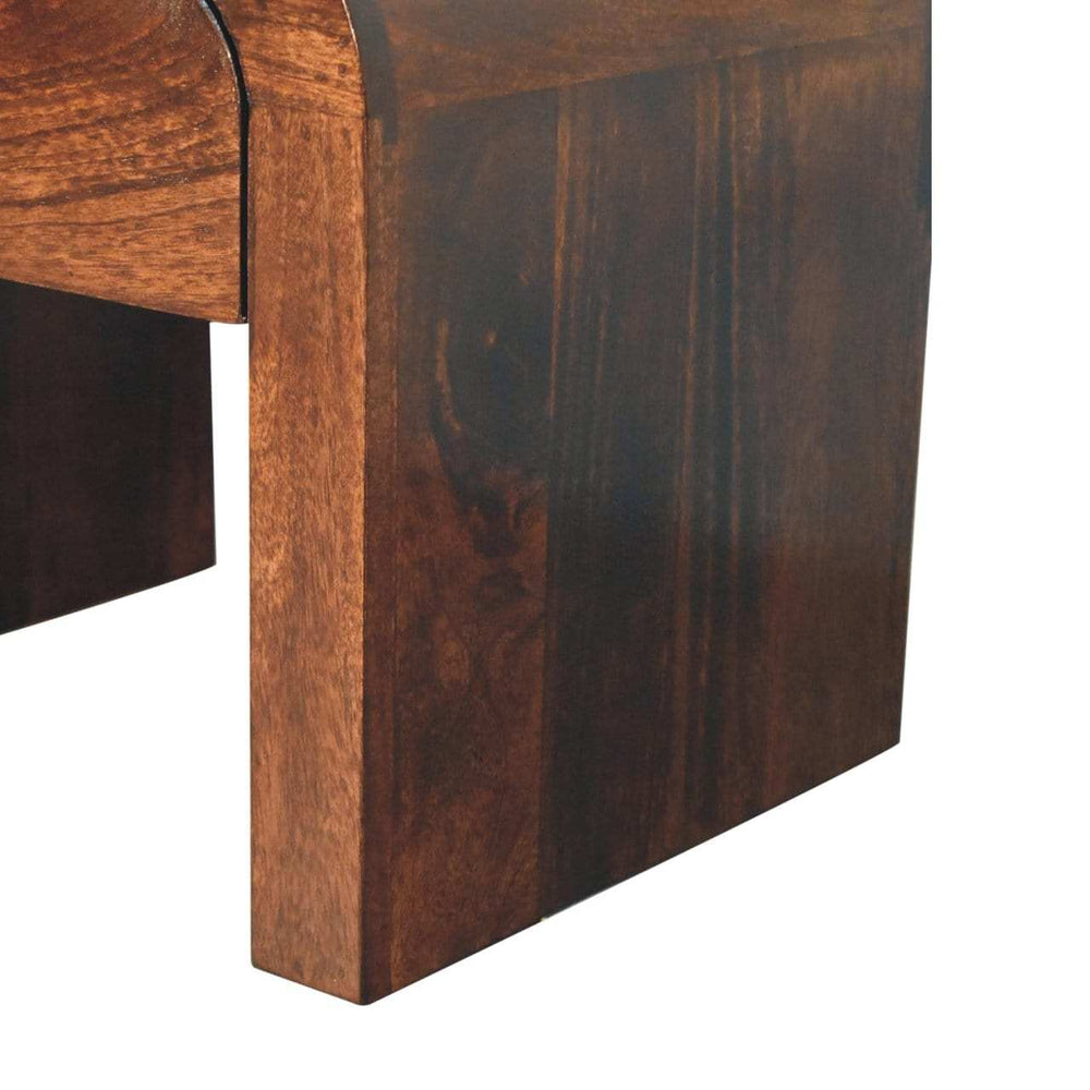 Artisan Furniture California Walnut Disc Bedside - Artisan Furniture - Flyclothing LLC