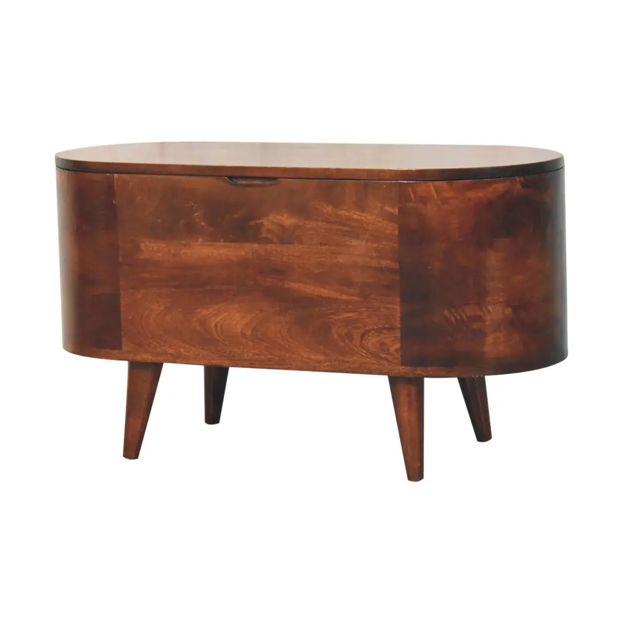 Artisan Furniture California Walnut Rounded Lid up Blanket Box - Artisan Furniture - Flyclothing LLC