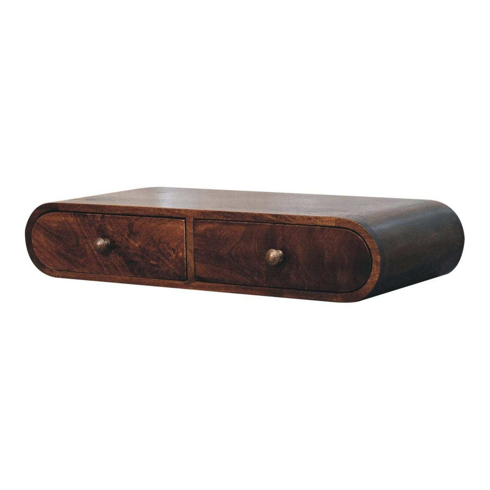 Artisan Furniture Wall Mounted California Walnut Console Table - Artisan Furniture - Flyclothing LLC