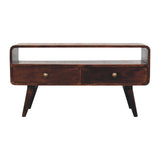 Artisan Furniture Curved California Walnut Media Unit
