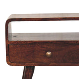 Artisan Furniture Curved California Walnut Media Unit - Artisan Furniture - Flyclothing LLC