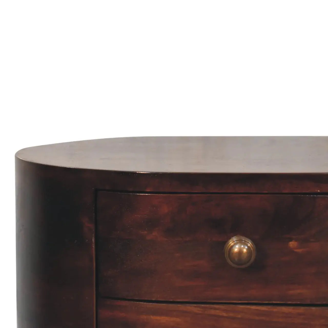 Artisan Furniture California Walnut Rounded Bedside Table - Artisan Furniture - Flyclothing LLC