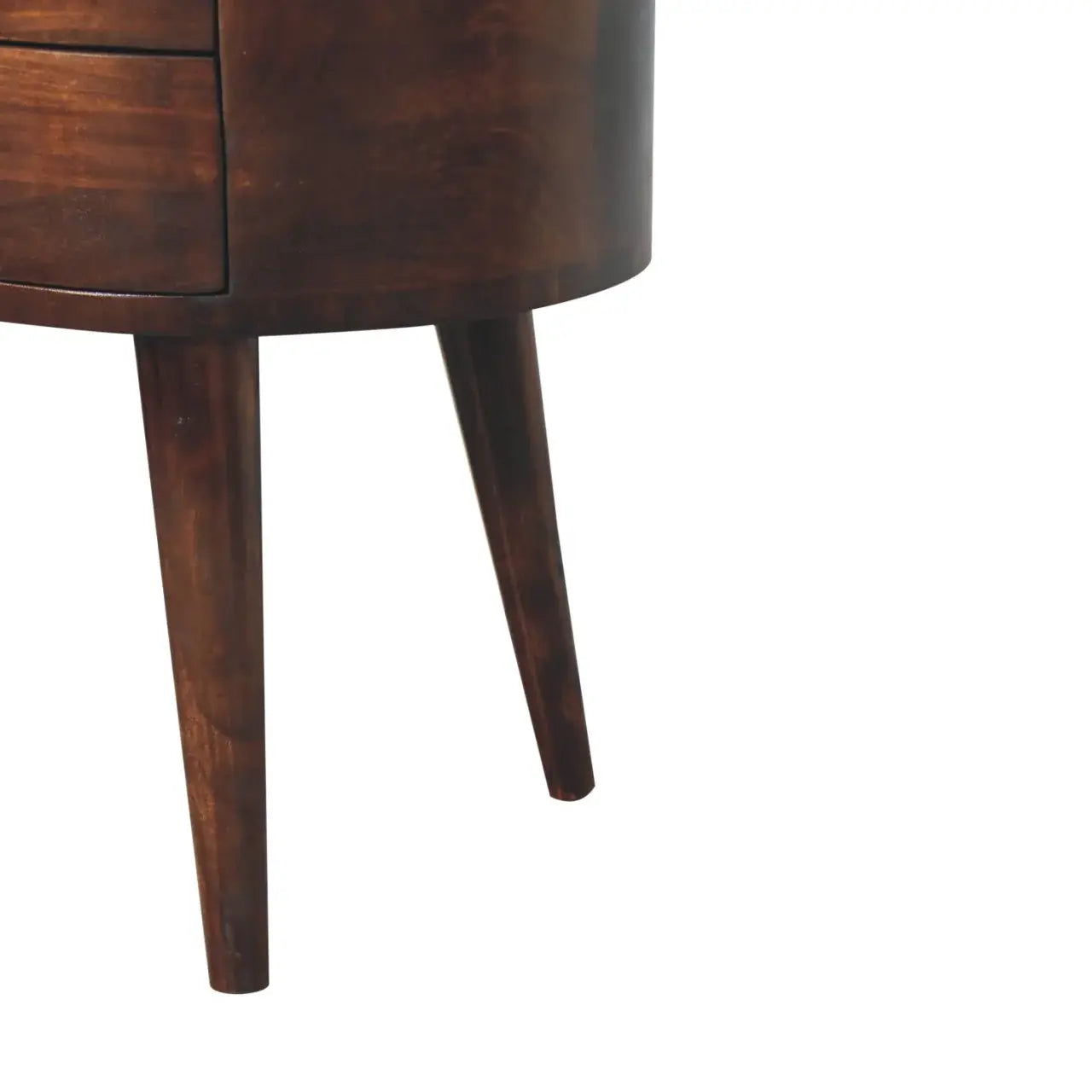 Artisan Furniture California Walnut Rounded Bedside Table - Artisan Furniture - Flyclothing LLC