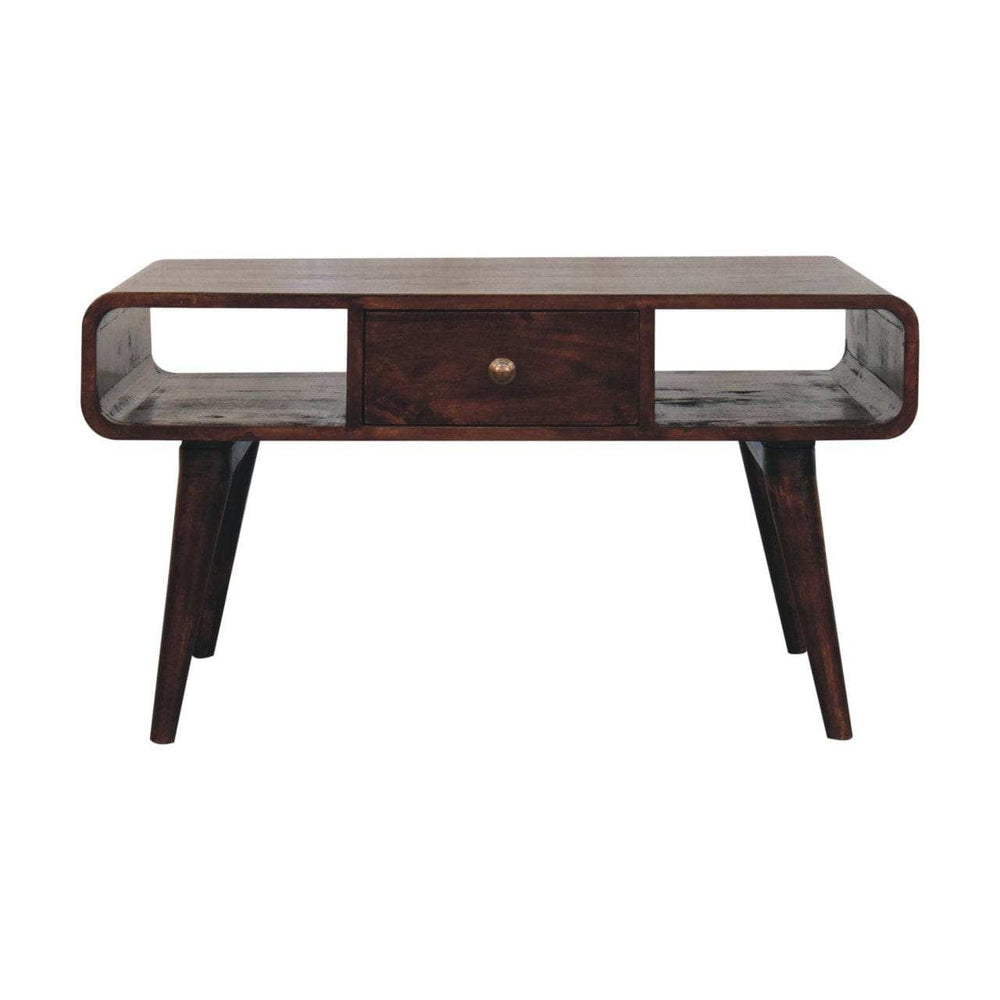 Artisan Furniture Curved California Walnut Coffee Table - Artisan Furniture - Flyclothing LLC