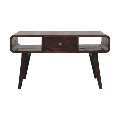 Artisan Furniture Curved California Walnut Coffee Table - Artisan Furniture - Flyclothing LLC