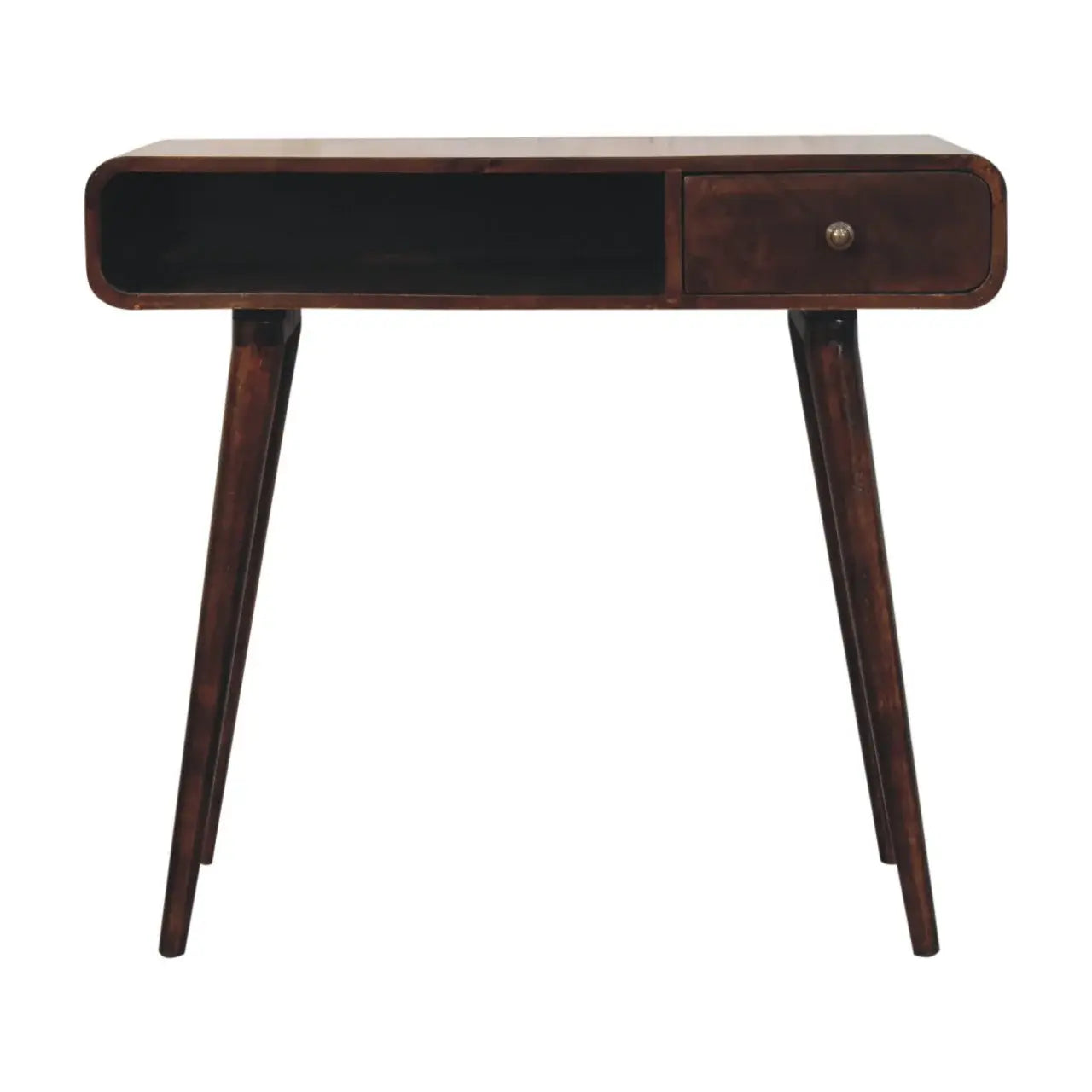 Artisan Furniture Curved California Walnut Writing Desk - Artisan Furniture - Flyclothing LLC