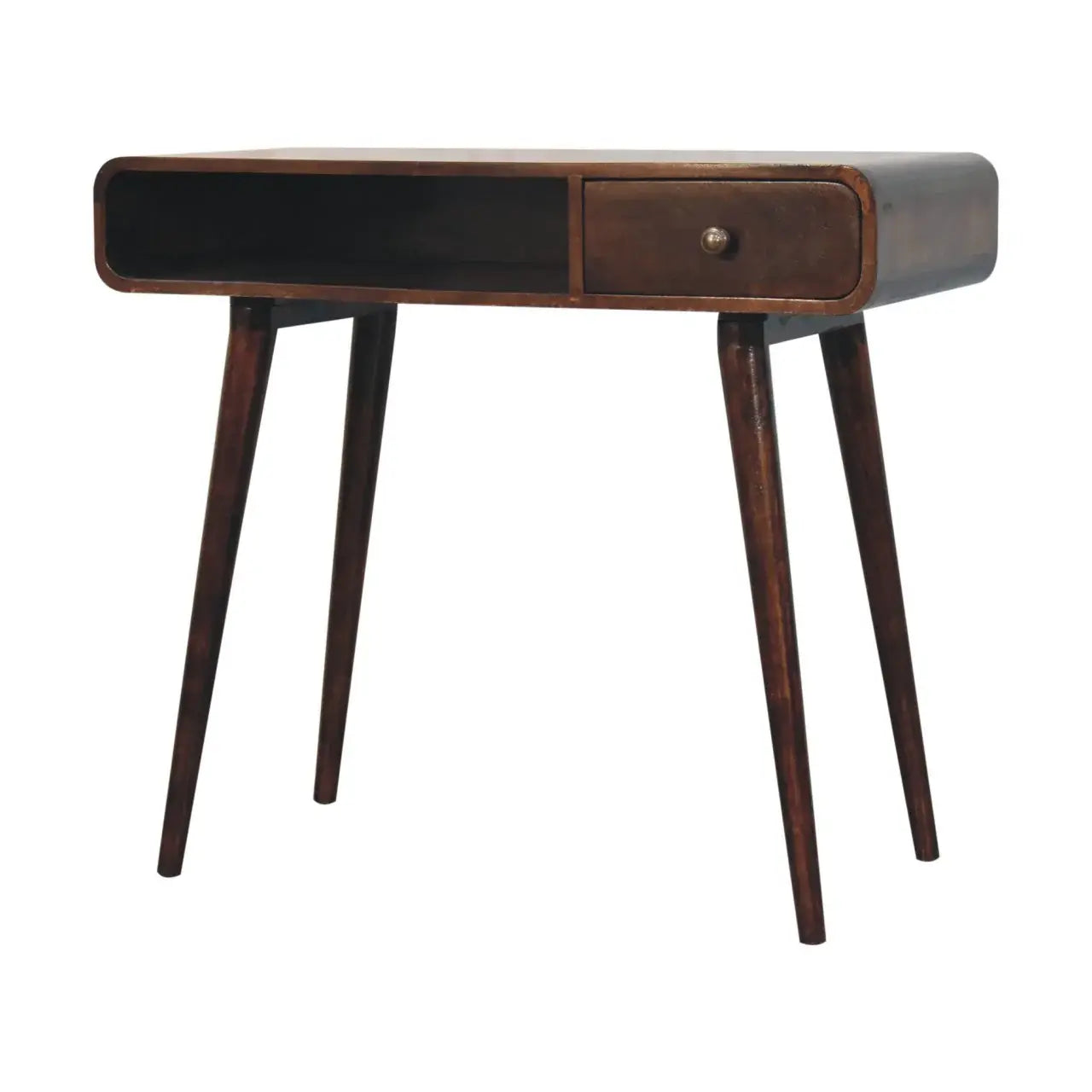 Artisan Furniture Curved California Walnut Writing Desk - Artisan Furniture - Flyclothing LLC