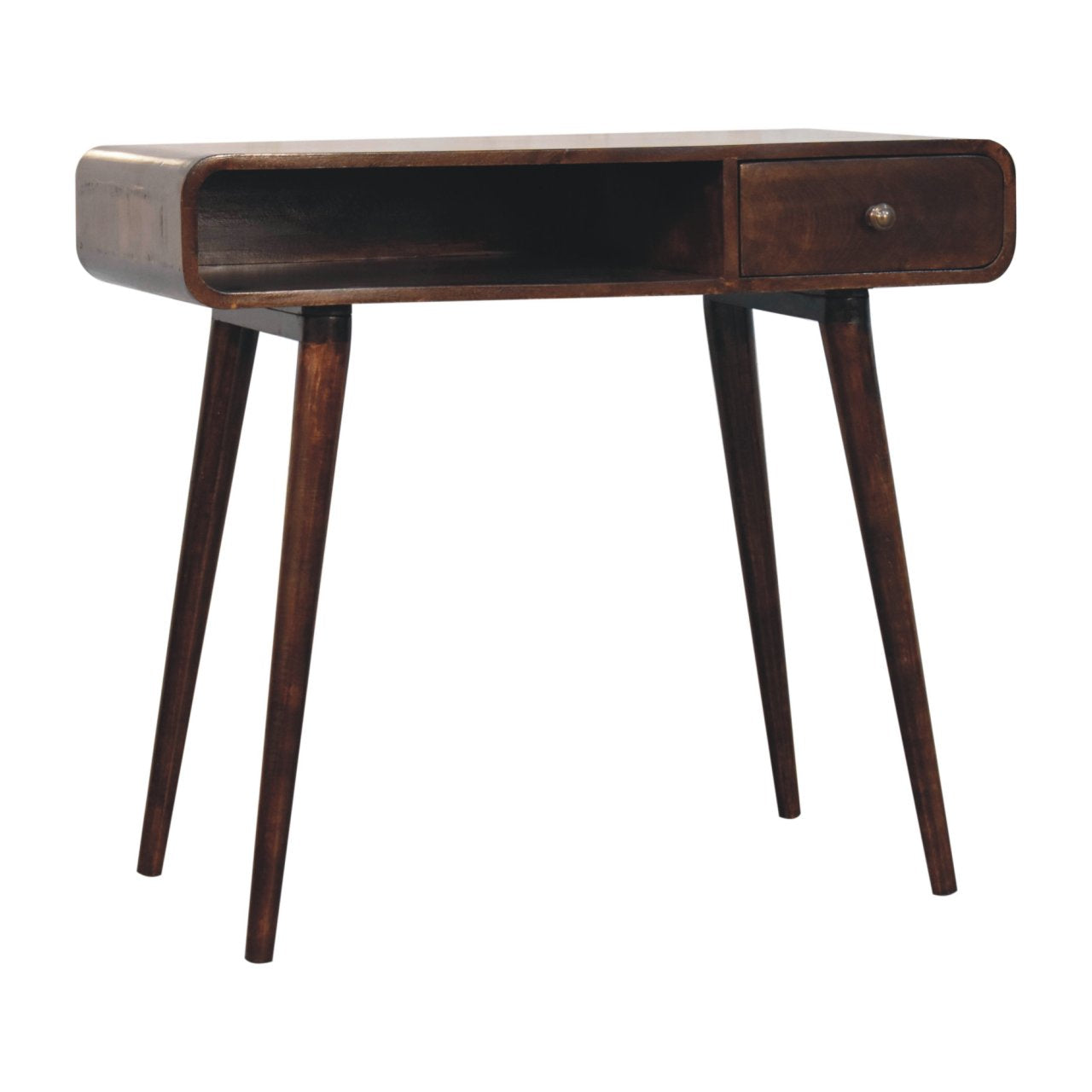 Artisan Furniture Curved California Walnut Writing Desk - Artisan Furniture - Flyclothing LLC