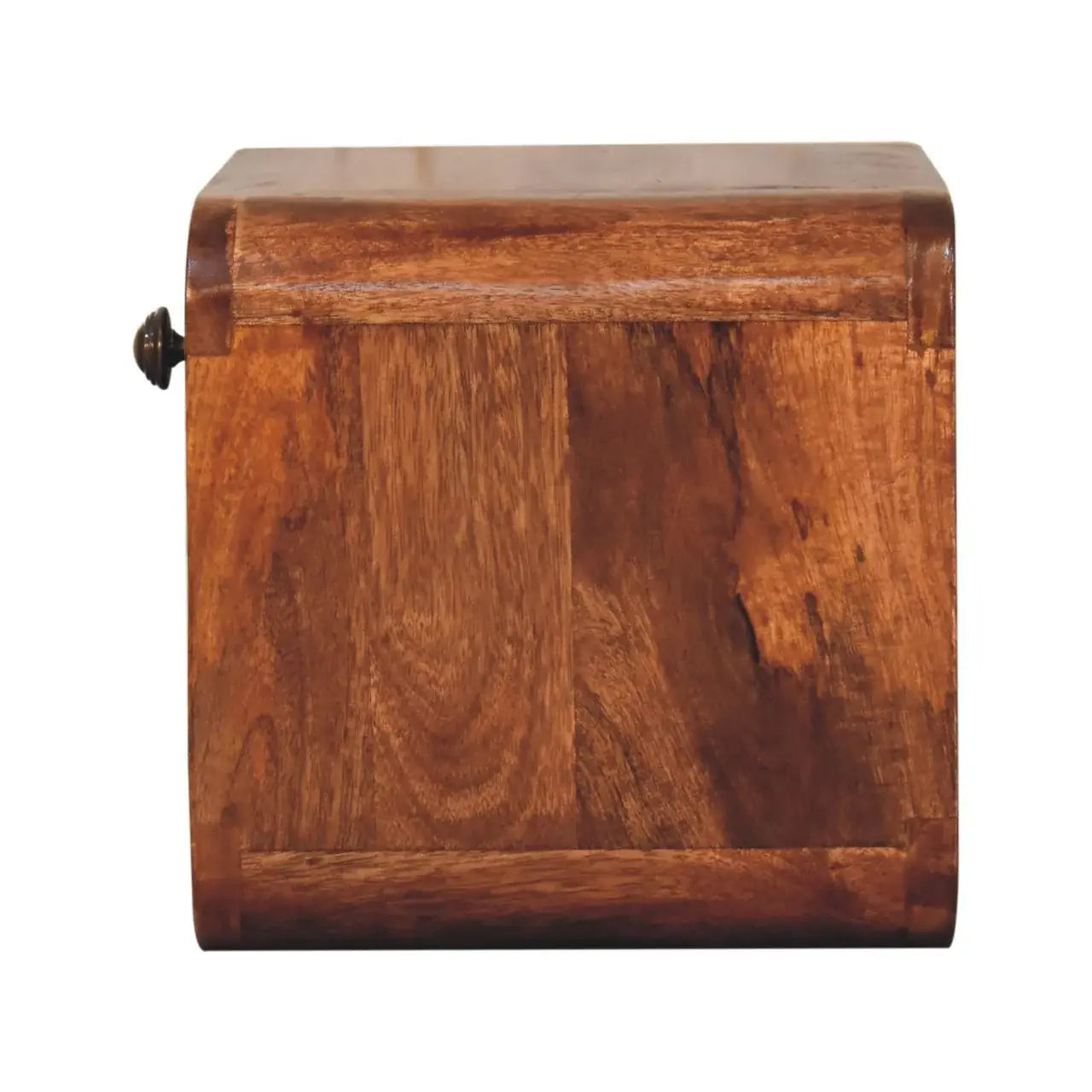 Mini Honey Caramel Wall Mounted Bedside with Open Slot - Artisan Furniture - Flyclothing LLC