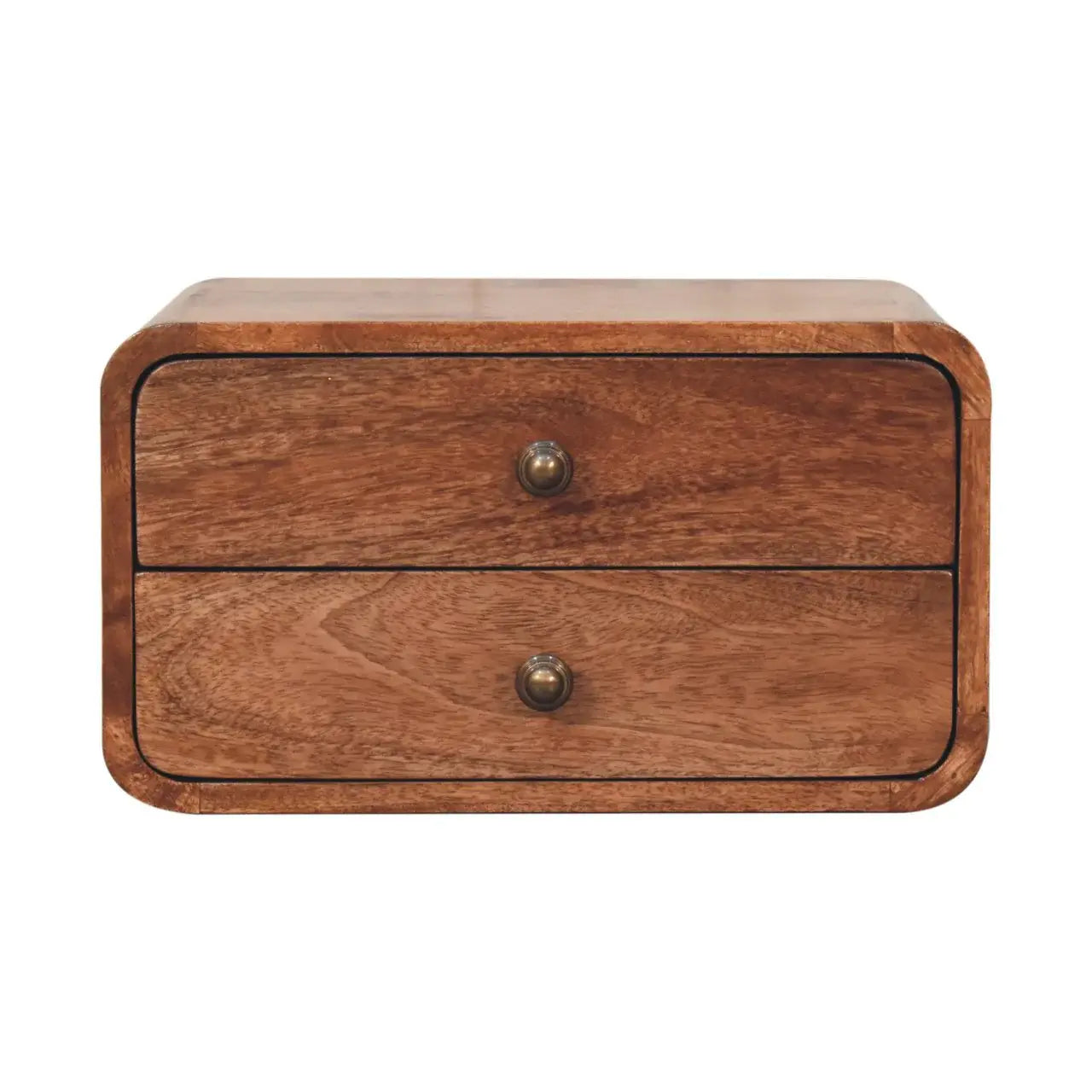 Artisan Furniture Honey Caramel 2 Drawer Floating Bedside - Artisan Furniture - Flyclothing LLC