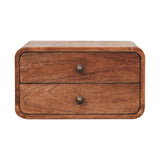 Artisan Furniture Honey Caramel 2 Drawer Floating Bedside - Artisan Furniture