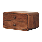 Artisan Furniture Honey Caramel 2 Drawer Floating Bedside - Artisan Furniture