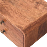 Artisan Furniture Honey Caramel 2 Drawer Floating Bedside - Artisan Furniture - Flyclothing LLC