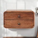Artisan Furniture Honey Caramel 2 Drawer Floating Bedside - Artisan Furniture - Flyclothing LLC