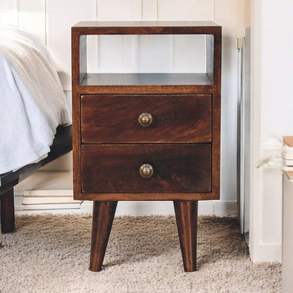 Artisan Furniture Mini Classic California Walnut Bedside - Artisan Furniture - Flyclothing LLC
