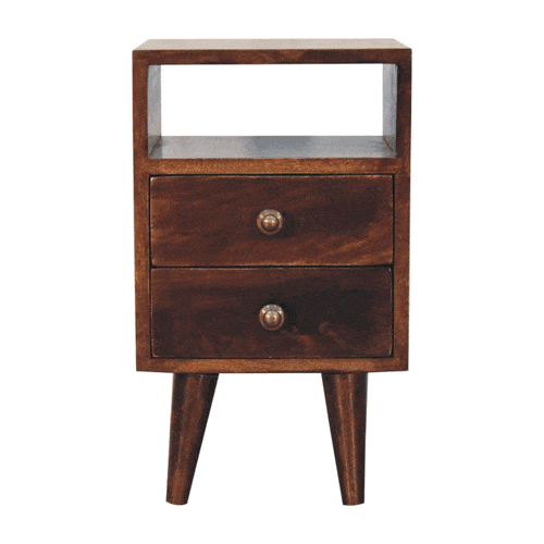 Artisan Furniture Mini Classic California Walnut Bedside - Artisan Furniture - Flyclothing LLC