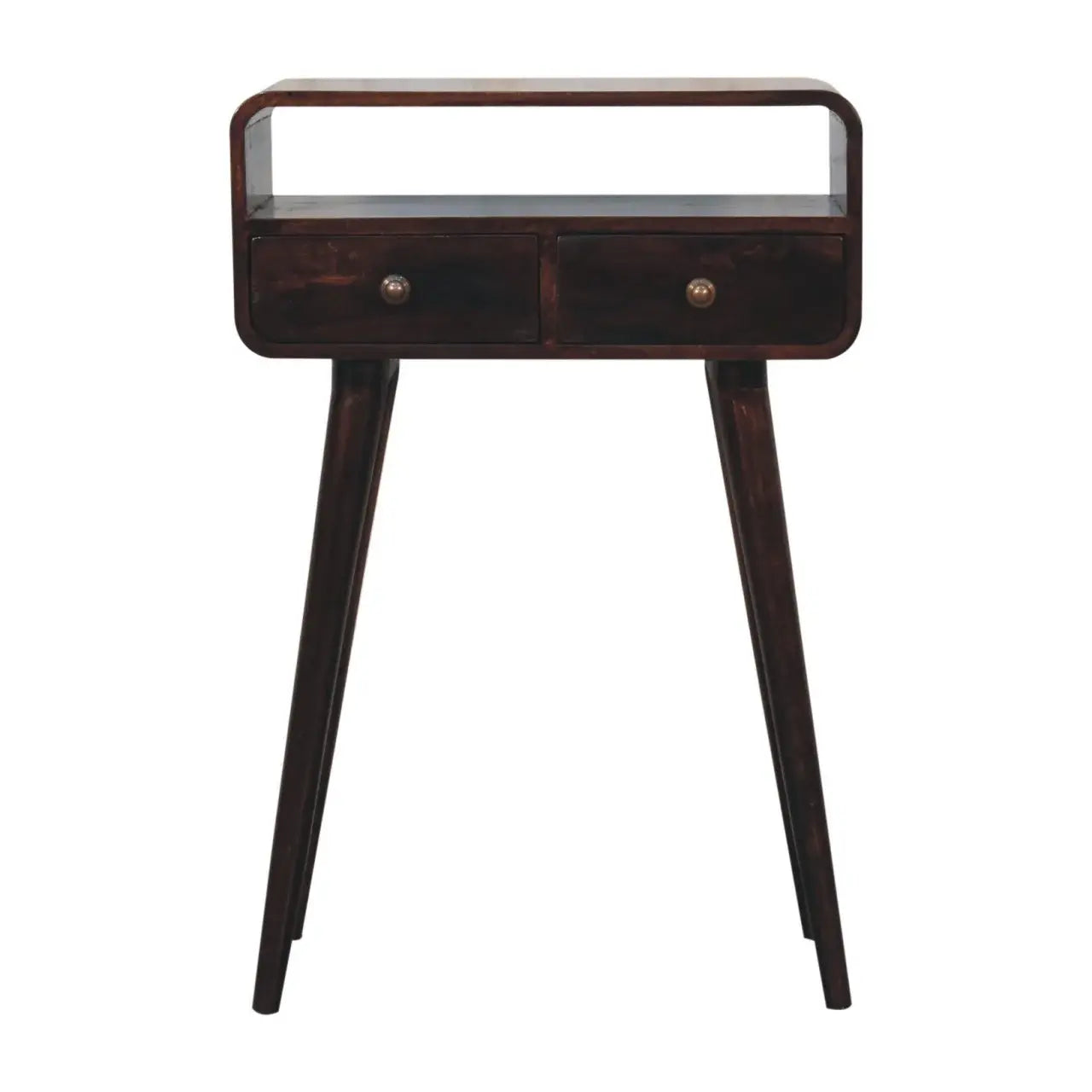 Artisan Furniture Mini California Walnut Curved Console Table - Artisan Furniture - Flyclothing LLC