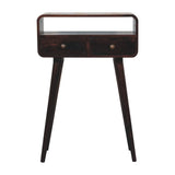 Artisan Furniture Mini California Walnut Curved Console Table - Artisan Furniture - Flyclothing LLC
