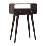 Artisan Furniture Mini California Walnut Curved Console Table - Artisan Furniture - Flyclothing LLC