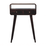 Artisan Furniture Mini California Walnut Curved Console Table - Artisan Furniture - Flyclothing LLC