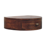 Honey Caramel Wall Mounted Rounded Bedside