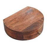Honey Caramel Wall Mounted Rounded Bedside - Artisan Furniture - Flyclothing LLC