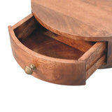 Honey Caramel Wall Mounted Rounded Bedside - Artisan Furniture - Flyclothing LLC