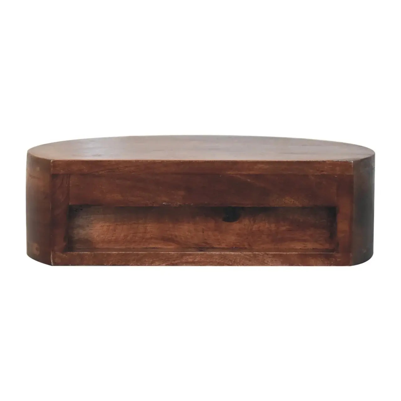 Honey Caramel Wall Mounted Rounded Bedside - Artisan Furniture - Flyclothing LLC