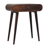 Artisan Furniture Mini California Walnut Dressing Table with Foldable Mirror - Artisan Furniture - Flyclothing LLC