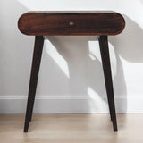 Artisan Furniture Mini California Walnut Dressing Table with Foldable Mirror - Artisan Furniture - Flyclothing LLC