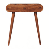 Artisan Furniture Mini Honey Caramel Dressing Table with Foldable Mirror - Artisan Furniture - Flyclothing LLC