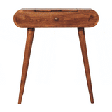 Artisan Furniture Mini Honey Caramel Dressing Table with Foldable Mirror - Artisan Furniture - Flyclothing LLC