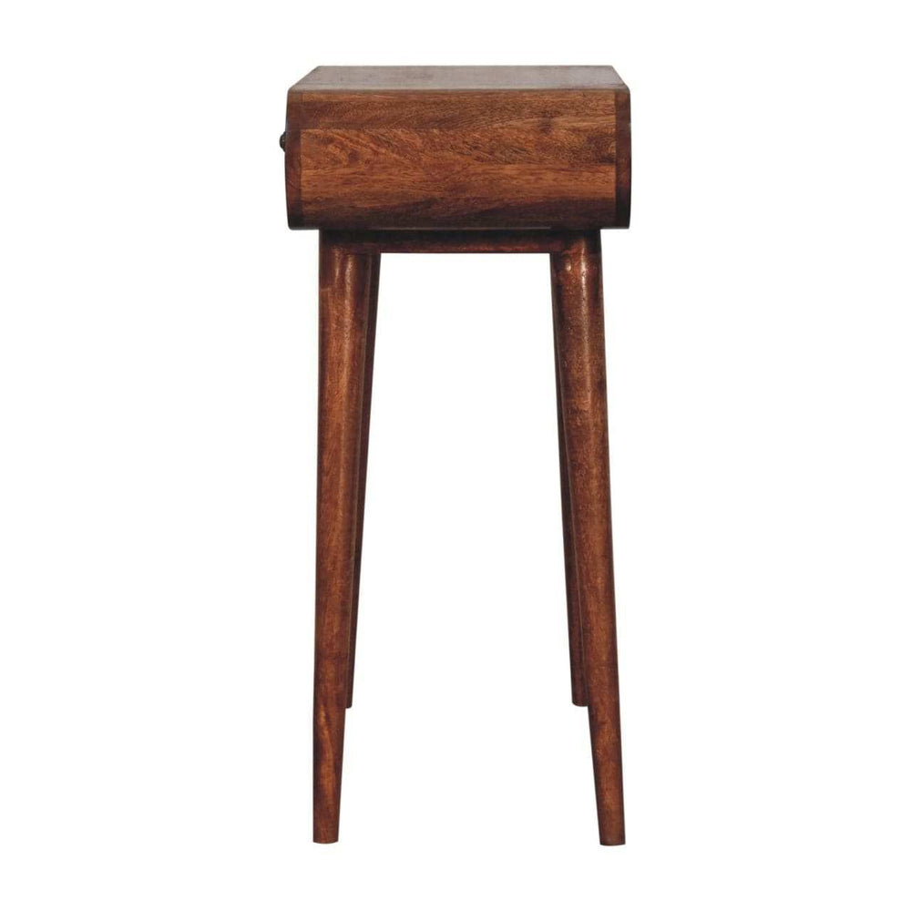 Artisan Furniture Mini Honey Caramel Dressing Table with Foldable Mirror - Artisan Furniture - Flyclothing LLC