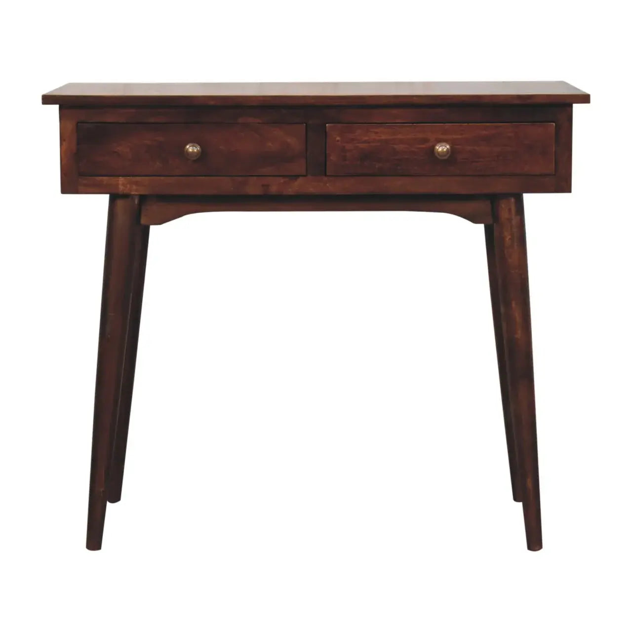 California Walnut Hallway 2 Drawer Console Table - Artisan Furniture - Flyclothing LLC