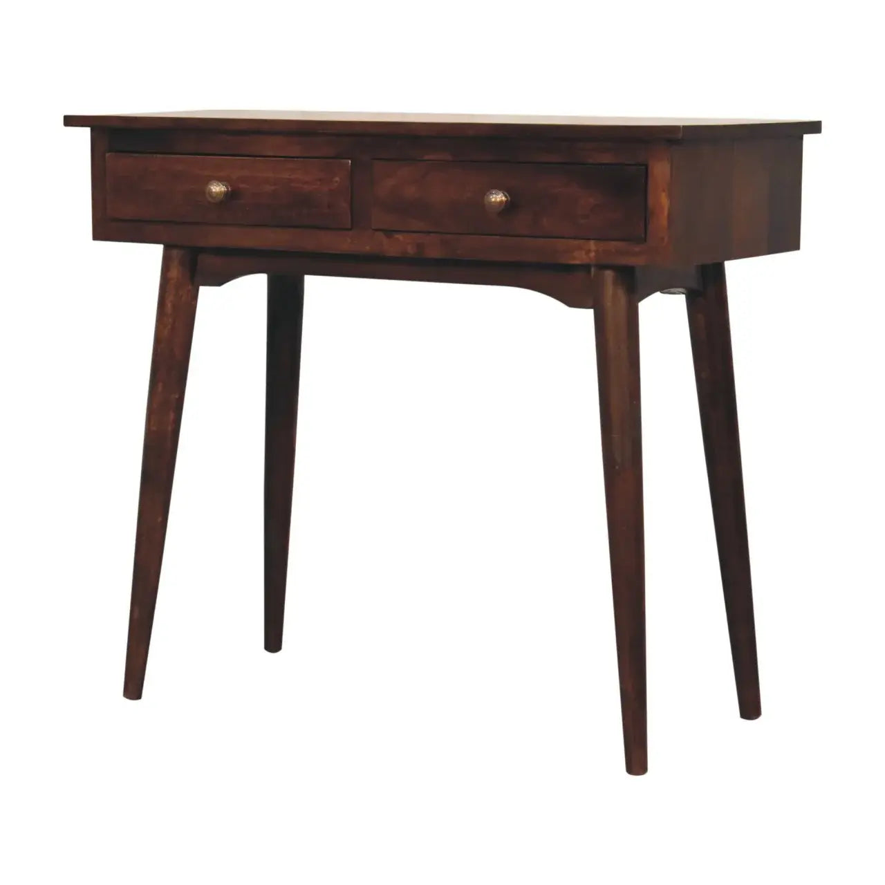 California Walnut Hallway 2 Drawer Console Table - Artisan Furniture - Flyclothing LLC